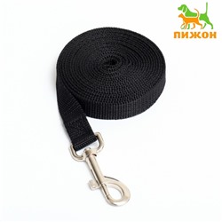 Поводок, 3 м × 2 см, чёрный