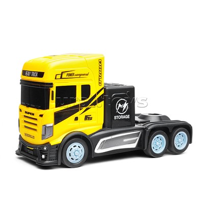 Машина "Контейнеровоз" с дорожными знаками, р/у, 27 MHz, в коробке