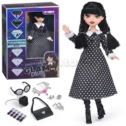 Модная кукла Glam Divas Вэнди с аксессуарами, платье в горох 25 см.