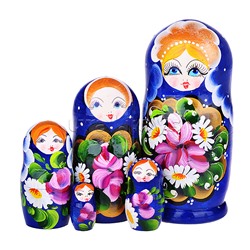 Матрешка 5 в 1 расписная большая