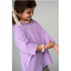 Детская хлопковая пляжная туника из муслина Happyfox