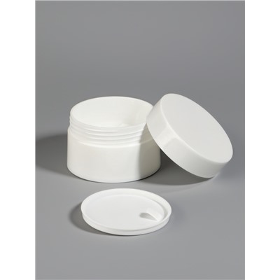Баночка для хранения, 60 мл, d=6.5 см, цвет белый