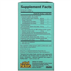 Natural Factors, 3 Brains, Higher Thoughts, добавка для поддержки работы мозга, 90 капсул