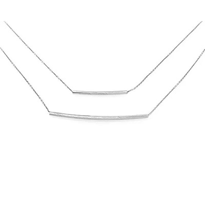 Колье из серебра без вставки, ЗК0330298-00245