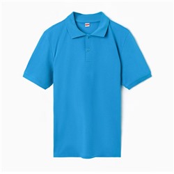 Футболка мужская поло, цвет бирюзовый, размер 52