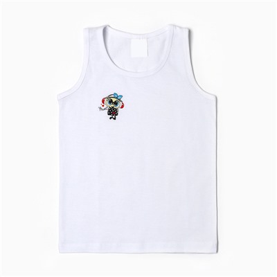 Майка для девочки, микс/принт, рост 98 см (3 г)