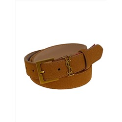 Ремень женский из искусственной кожи, цвет  рыжий