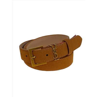 Ремень женский из искусственной кожи, цвет  рыжий
