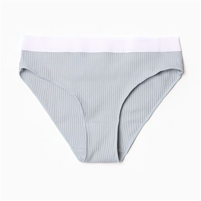 Трусы женские слипы MINAKU в рубчик, размер 40-42, серые