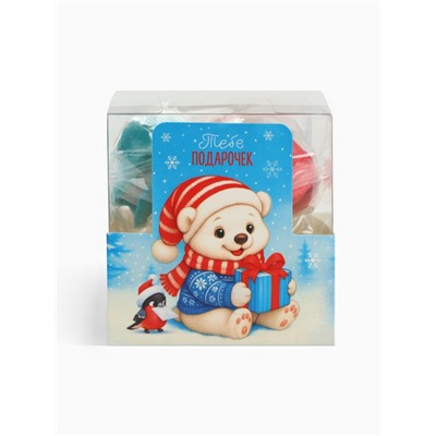 Печенье с предсказанием цветное в подарочной коробке «Счастливого года», 4 шт.