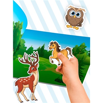 250 наклеек набор «Животные», 7 шт. по 8 стр.