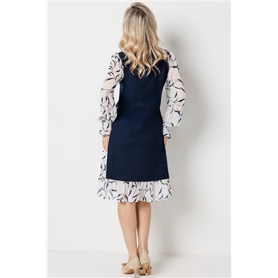 Платье женское  6165/14/Белый, синий
