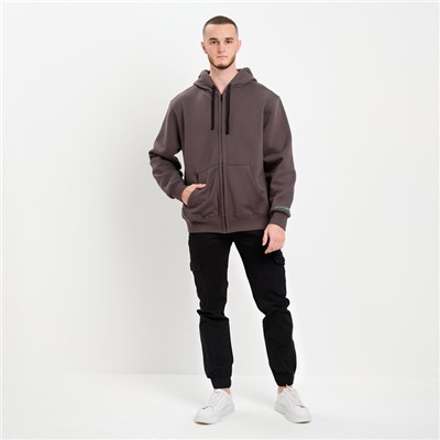 Толстовка мужская НАЧЁС, цвет графит, размер 52