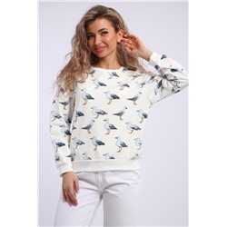 Свитшот женский арт. СФ-03-105 (Чайки)