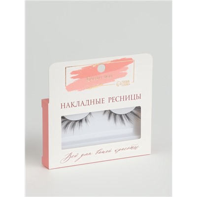 Ресницы накладные «Стрелка», 13-18 мм, без клея, чёрные