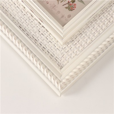 Фоторамка для фото 10×15 см «Плетёный кант», массив сосны, 2×25×30.6 см