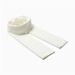 Шарф детский, цвет молочный, размер 144×20 см