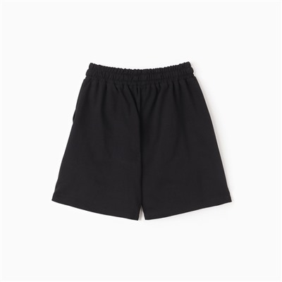 Шорты женские, цвет черный, размер 52