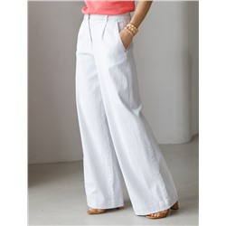 Джинсы с поясом на резинке из эластичного денима средней плотности