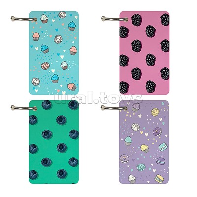 Блокнот "Smart Journal" 54 х 90 мм, 110 л, (4 вида) отрывной блок на кольце