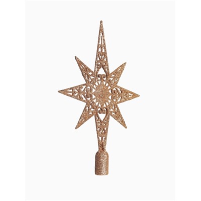 Ёлочные игрушки «Глория», набор с верхушкой 43 шт. (32 шара, 4 сосульки, 6 звёзд), МИКС