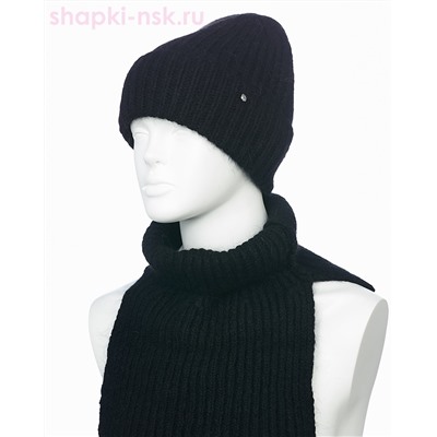 1501Ag Ангора велес Комплект женский флис (колпак+снуд) (54-58)