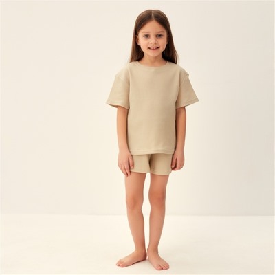 Пижама детская SL HOME, размер 38 (146-152 см), бежевая