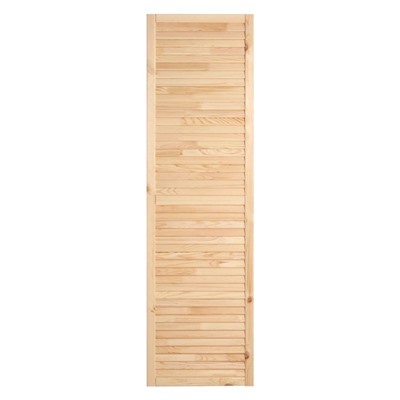 Жалюзийная дверь для бани и сауны, 180.5×49.4 см, хвоя, «Добропаровъ»