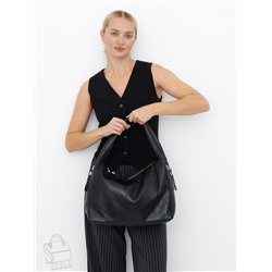 Сумка женская кожаная 019C black Polina&Eiterou  в Новосибирске