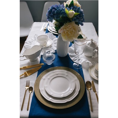 Тарелки обеденные WY Renessans, набор 2 шт., d=26.5 см, фарфор, белые