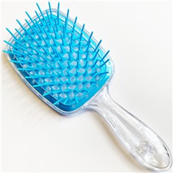 SUPERBRUSH Расческа для волос ПРОЗРАЧНО-ГОЛУБАЯ