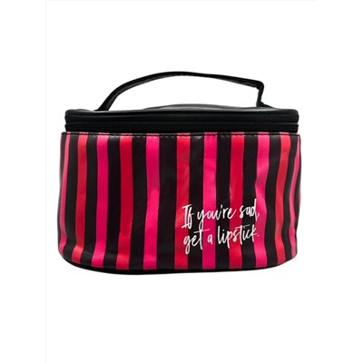 Sunflower Косметичка-чемоданчик 2112 ZP, черно-розовый 23547