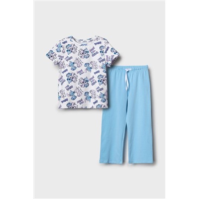 Комплект трикотажный для девочек: фуфайка (футболка), брюки PLAYTODAY, 1240911