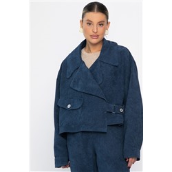 Жакет укороченный Динара (синий) Б14325-39М