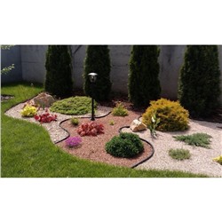 Лента бордюрная, 10 см×10 м, толщина 1 мм, пластиковая, чёрная, KANTA