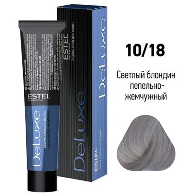 ЭстельDeLuxe Крем-краска для волос 10/18 Светлый блондин пепельно-жемчужный 60 мл