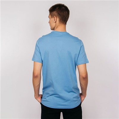 Футболка мужская, голубая, размер 48