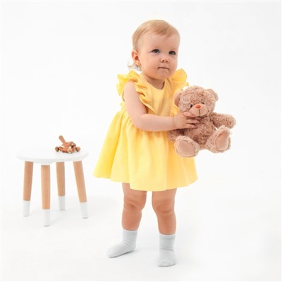 Платье-боди MINAKU, рост 80-86 см, жёлтое