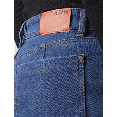 Прямые джинсы на флисе