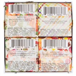 European Soaps, Via Mercato, Autumno, набор мыла с маслом ши, 4 вида мыла, 50 г каждый