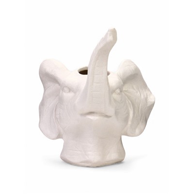 Декоративное кашпо для цветов «Слон», 15×12×13 см, керамика, белое
