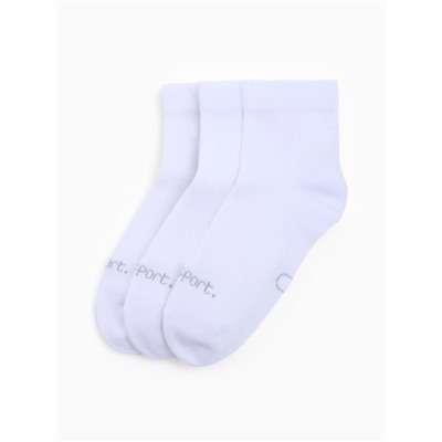 Носки спортивные с компрессией Resport, 3 пары, размер 35-38, белые