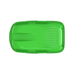 Санки с мягкой сидушкой «Комета», зелёные 74×43 см