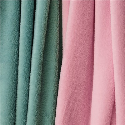 Плед «Этель», 200×220 см, корал-флис, розовый