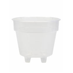 Кашпо со вставкой «Порто», 3.5 л, d=20 см, h=19 см, пластик, для орхидей, прозрачное