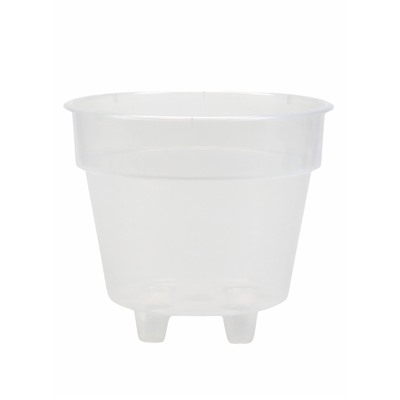 Кашпо со вставкой «Порто», 3.5 л, d=20 см, h=19 см, пластик, прозрачное