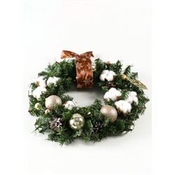 Интерьерный венок «Новогодний», на стену, дверь, d=40 см, ручная работа