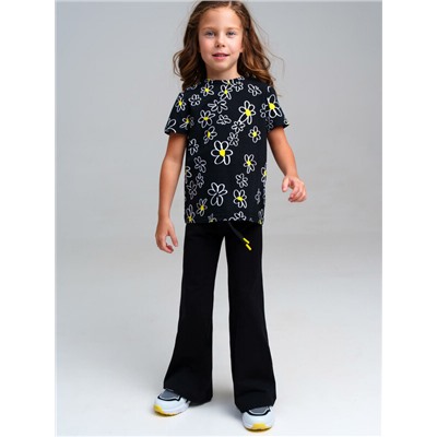 Брюки трикотажные для девочек, 2 пары в комплекте