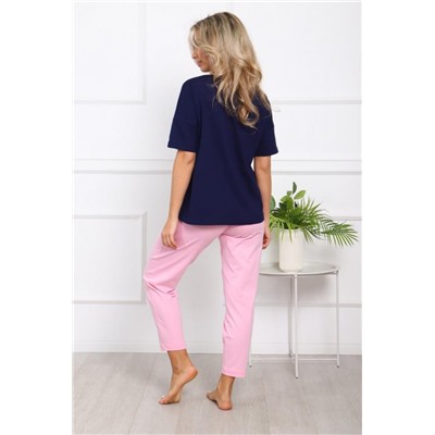 1018 Пижама (Синий,розовый)