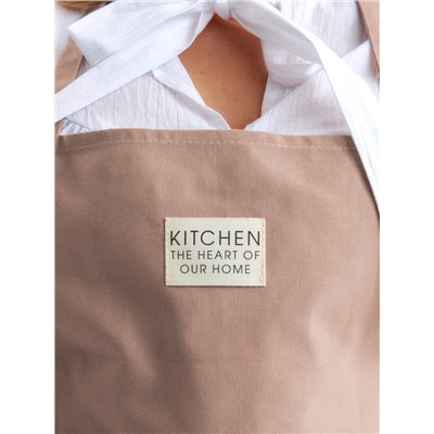Фартук «Этель» Kitchen, 60×70 см, бежевый, 100% хлопок, саржа 220 г/м²